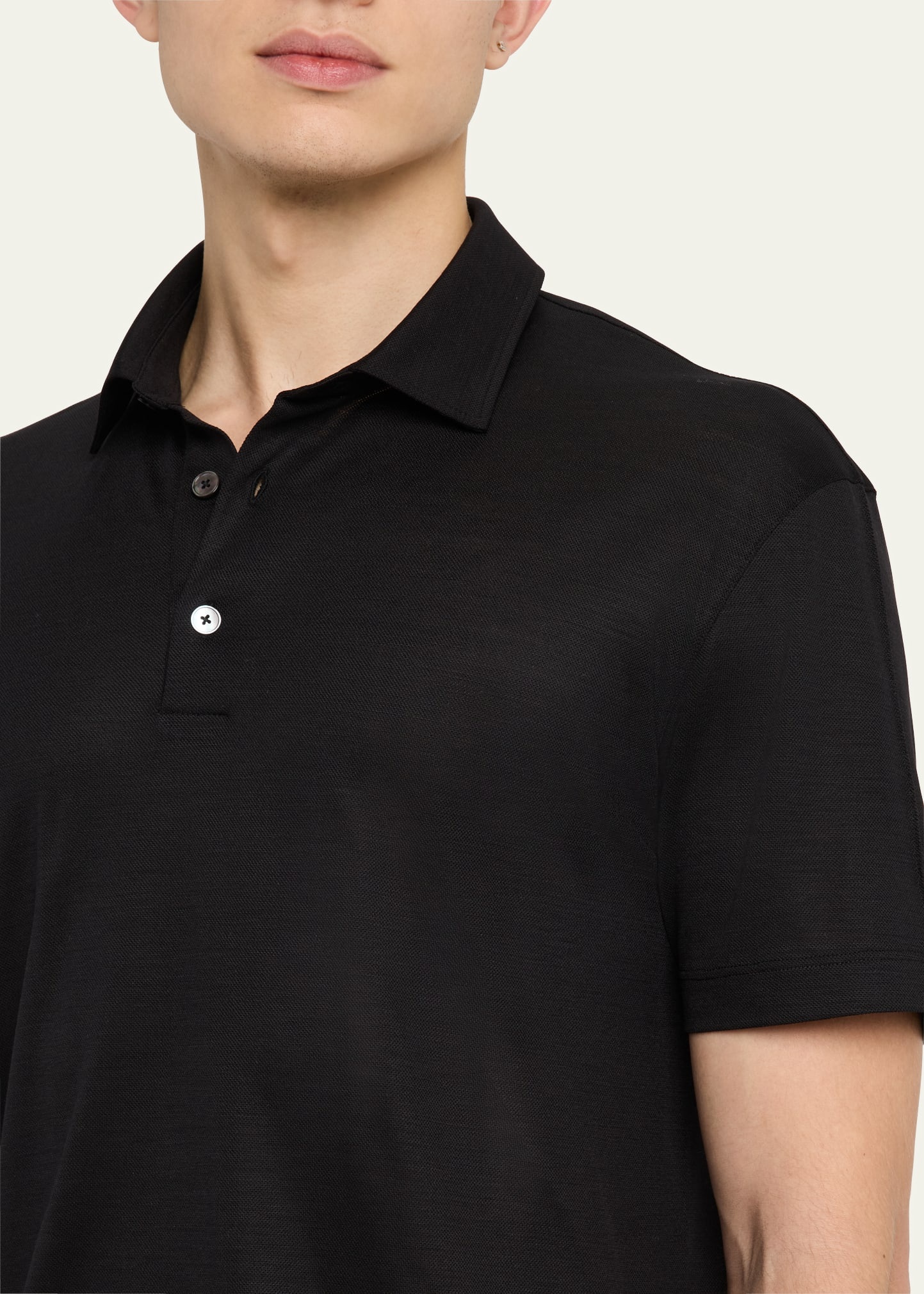 Men's High-Performance Wool Polo Shirt - 5