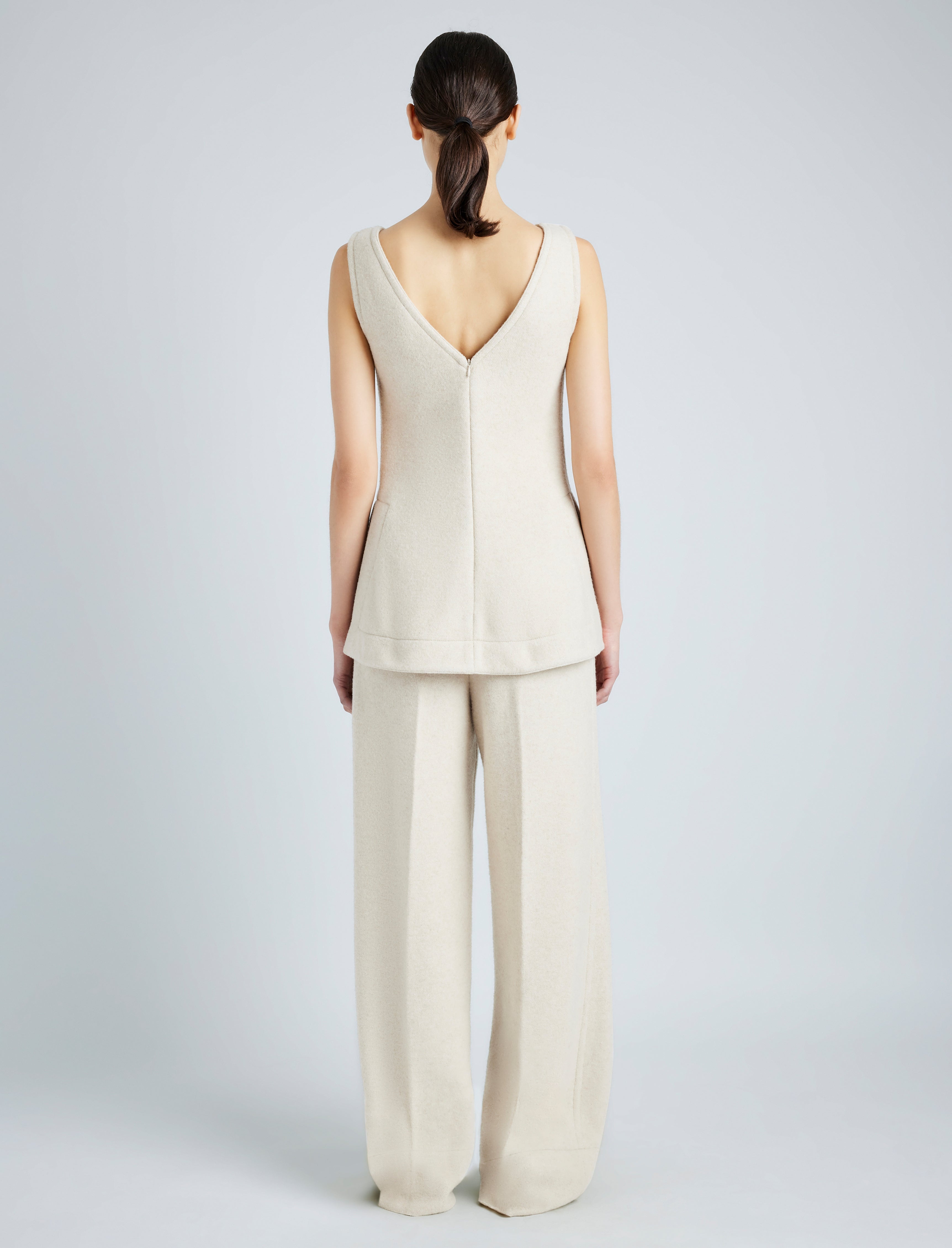 Violet Pant in Wool Jersey - 4