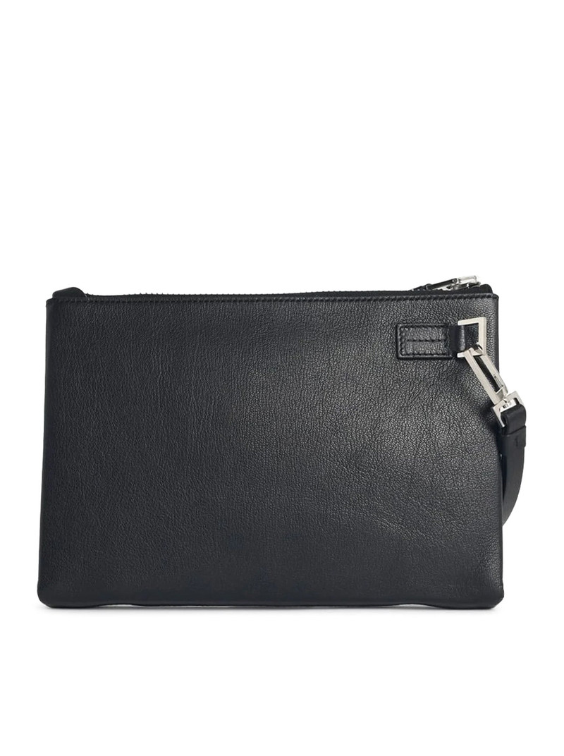 TOM FORD GRAIN LEATHER MINIMAL SLIM POUCH WITH WRISTLET outlook