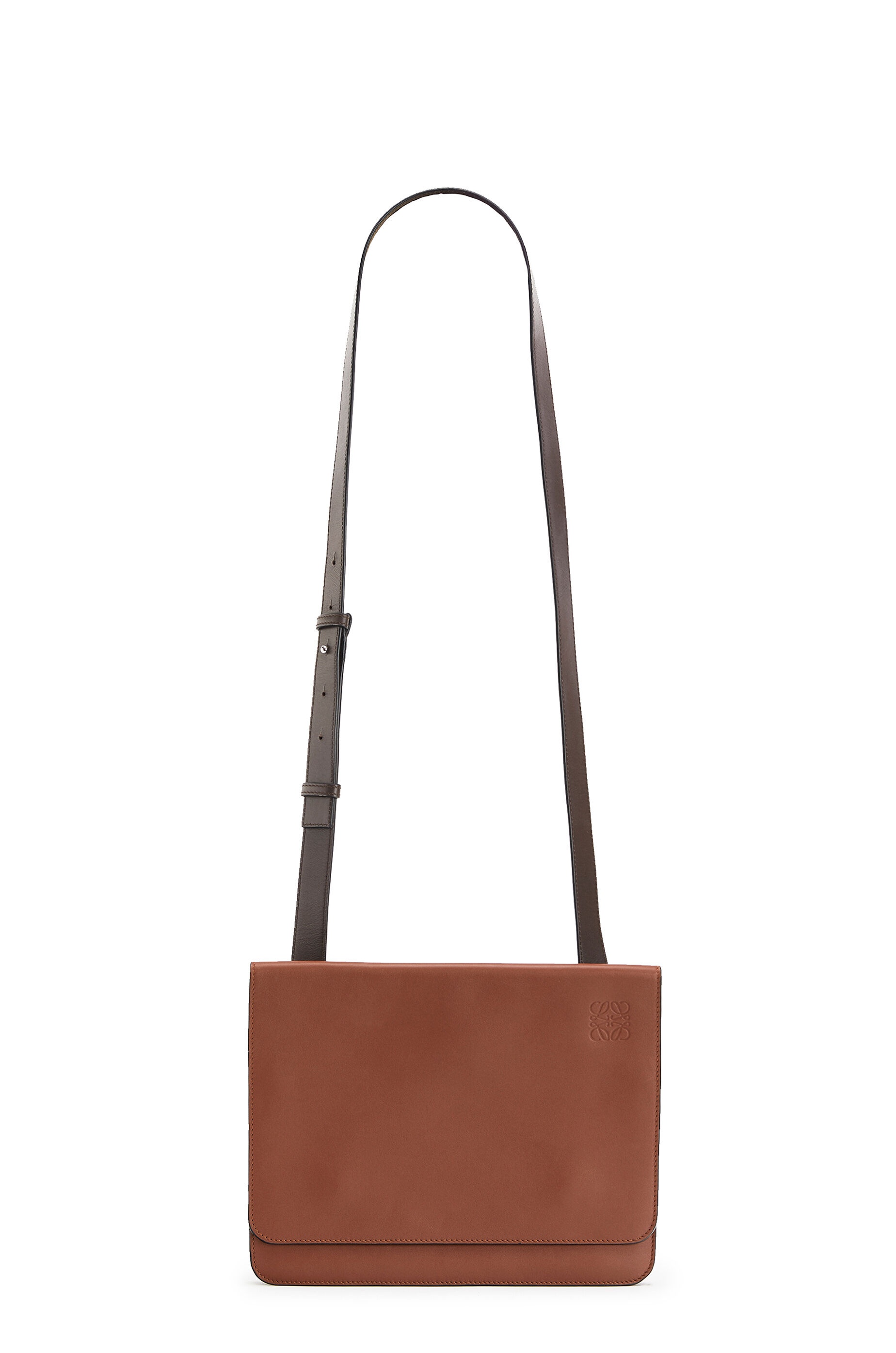 Gusset flat messenger bag in smooth calfskin - 5