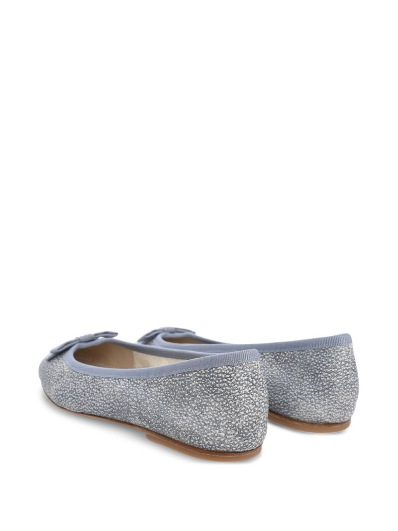 bow-embellished calf leather flats 5