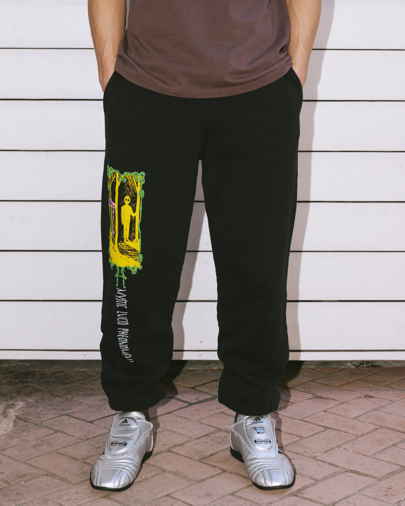 BRAIN DEAD Mystic Lucid Sweatpants - Black outlook