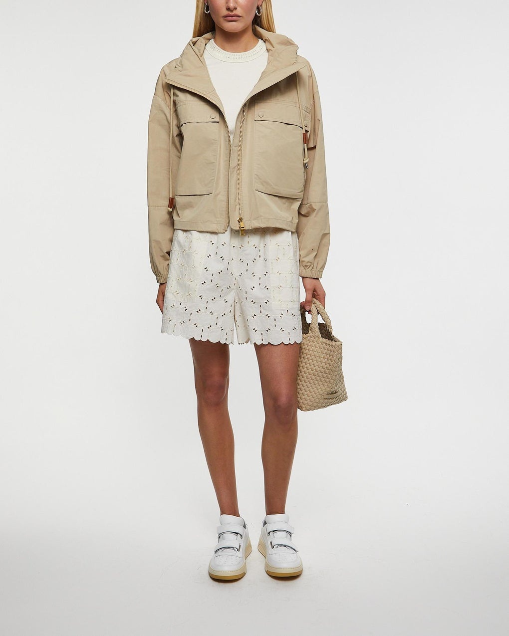 Shorts Broderie Anglaise Natural - 3