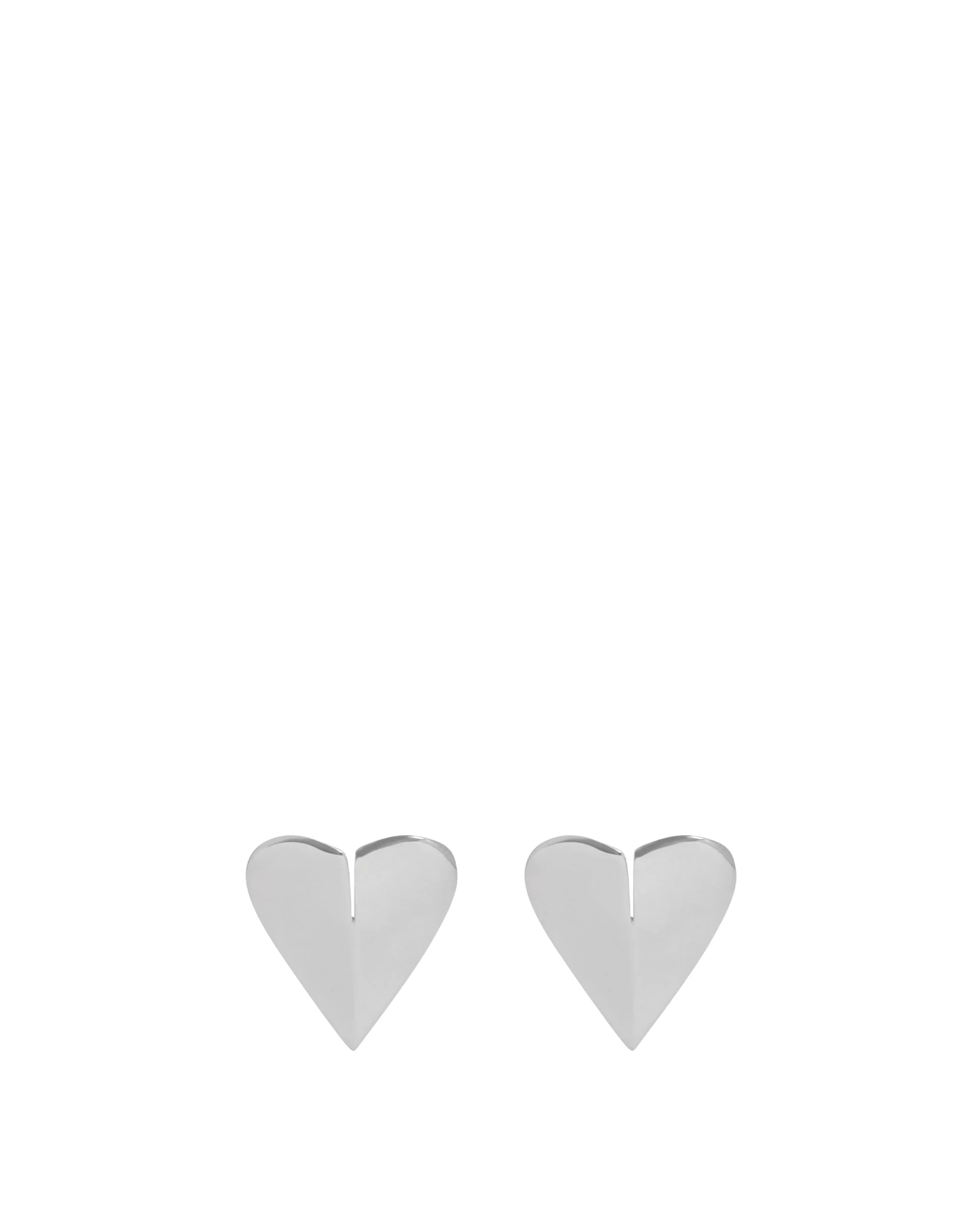 Silver Le Coeur Torn Earrings - 1