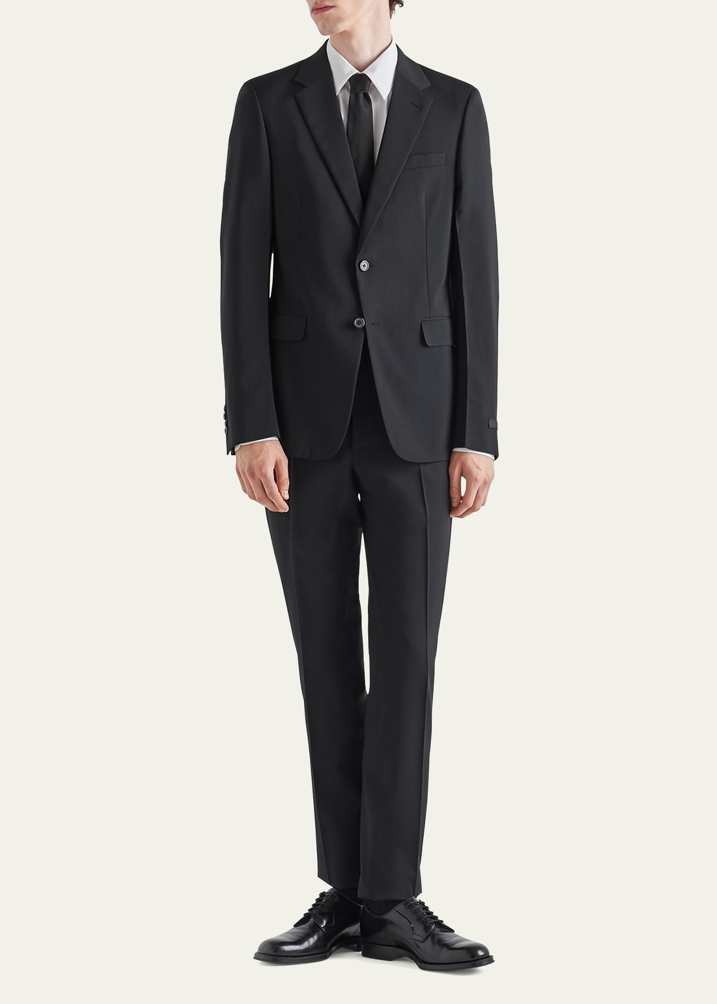 Men's Wool-Mohair Solid Suit - 2