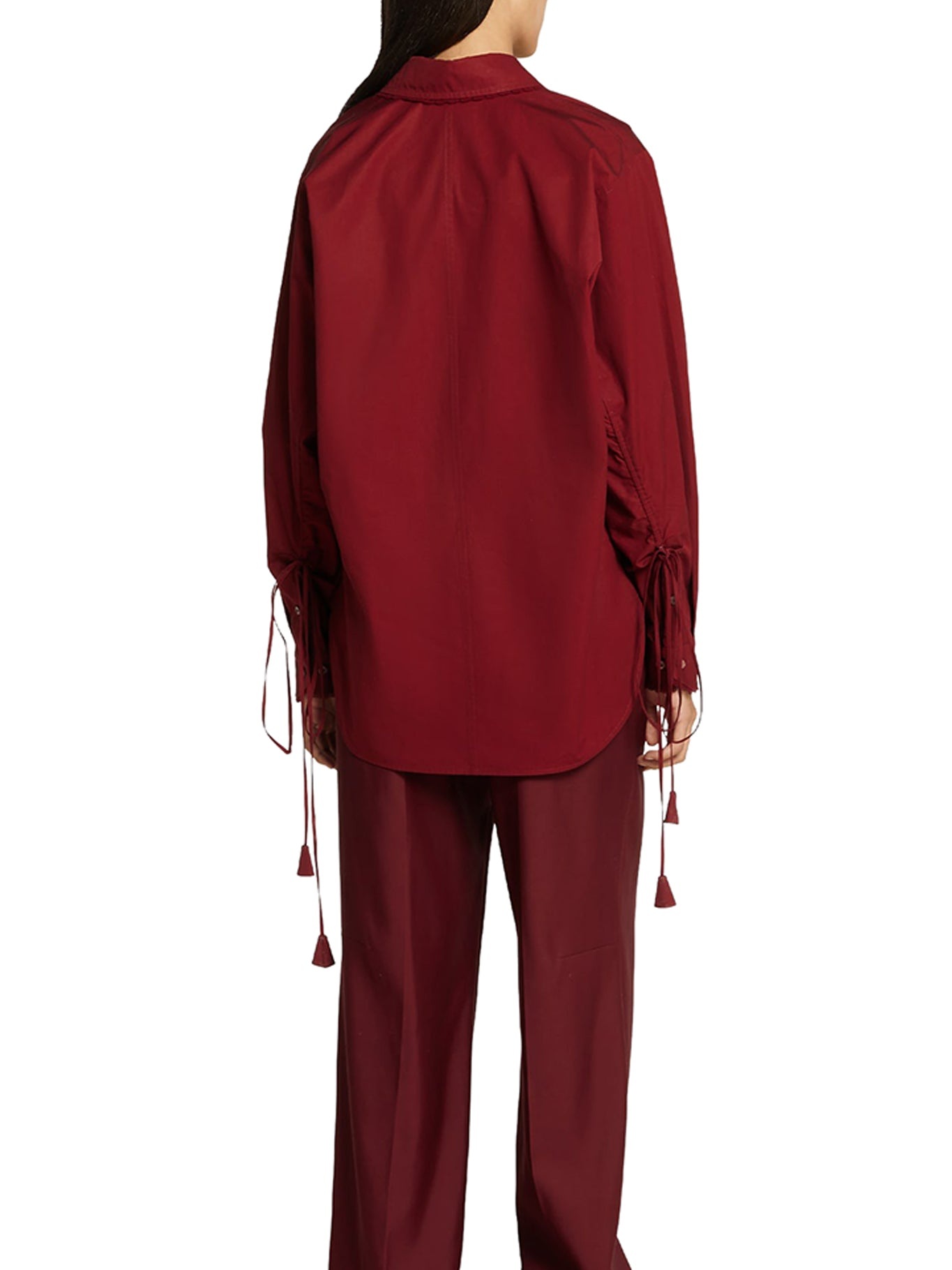 COTTON POPLIN SHIRT WITH LAYERS - 4