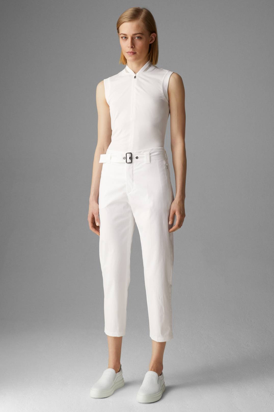 MARYAN 7/8 TROUSERS IN WHITE - 4