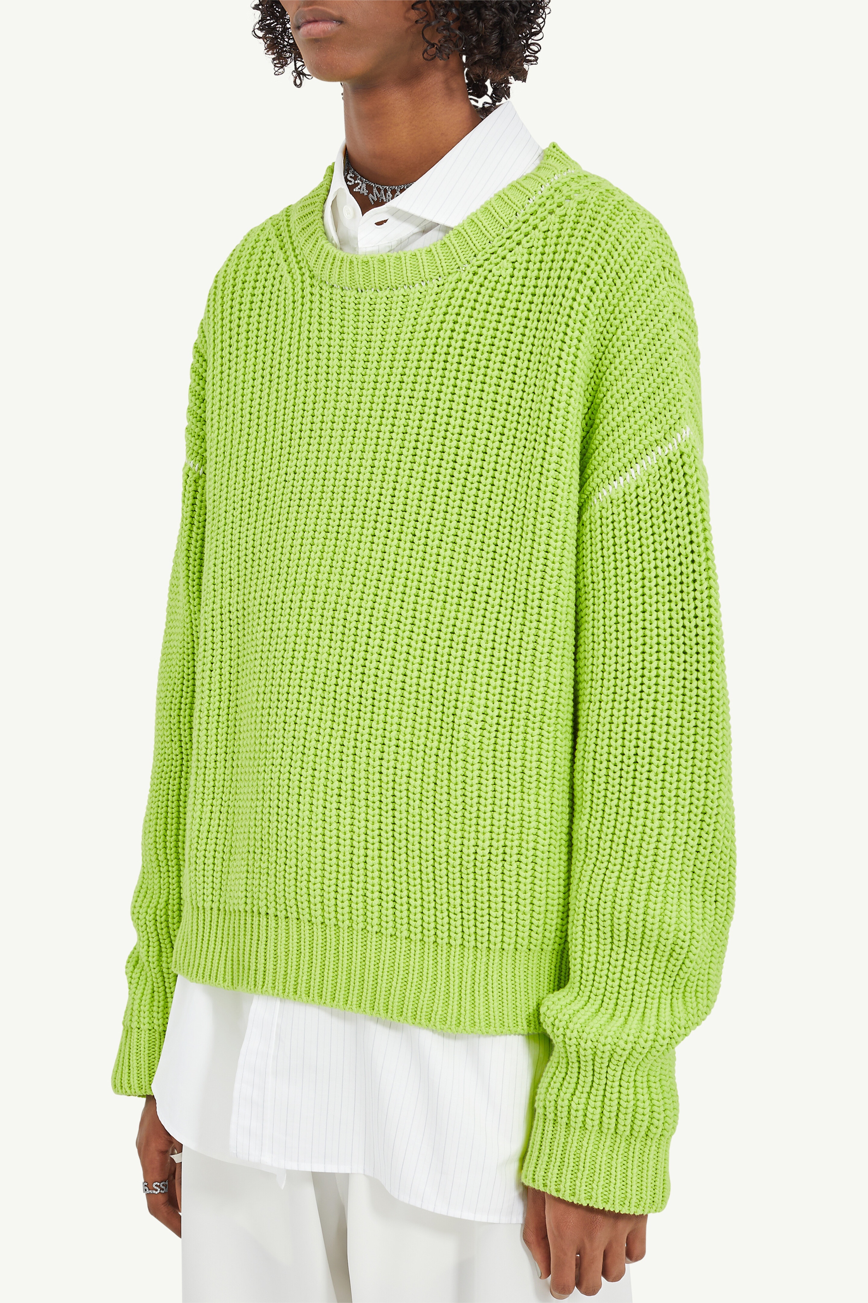 Gauge 3 Airy Cotton Nylon Jumper - 5