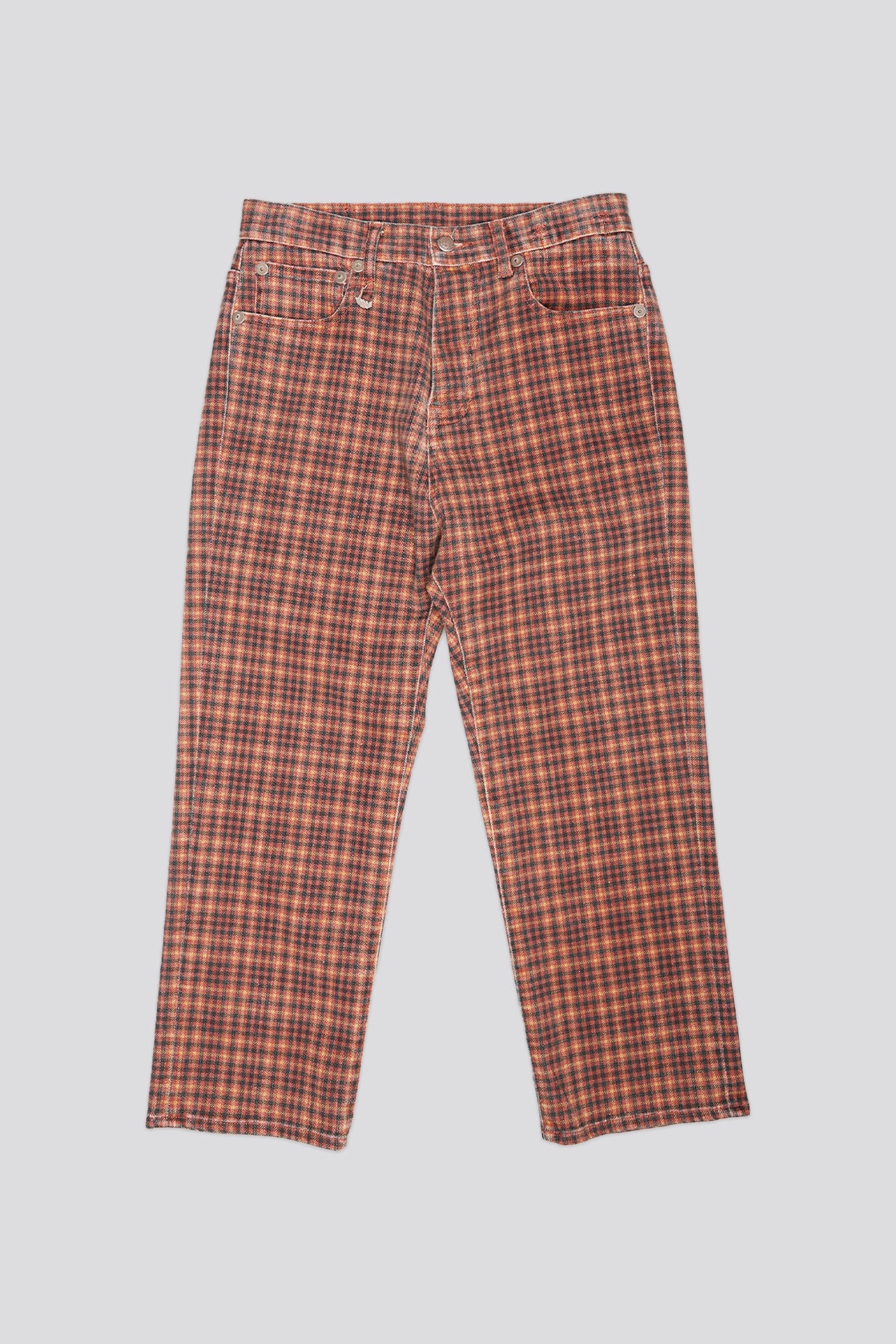 TAILORED DROP - PRINTED AUBURN PLAID - R13 - 1