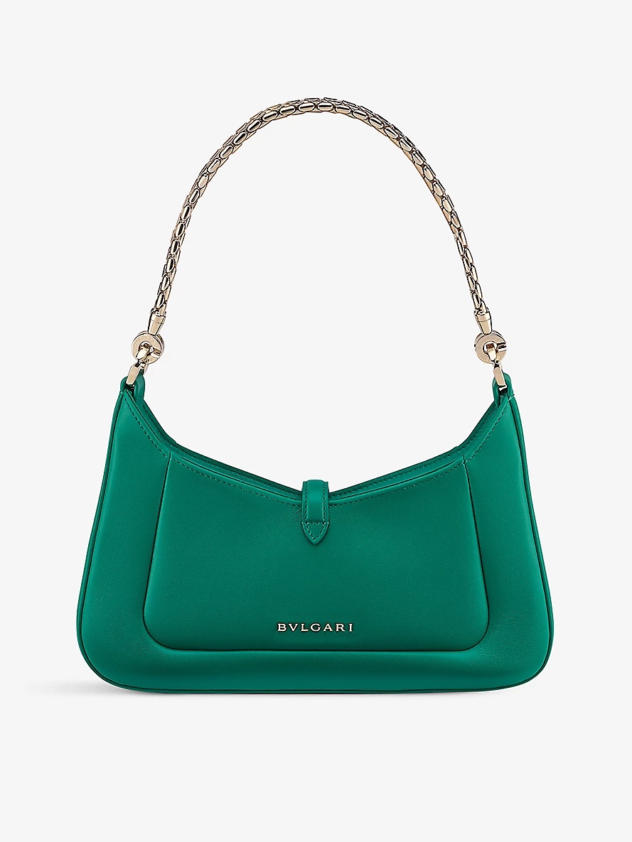 Serpenti Baia small leather shoulder bag - 3