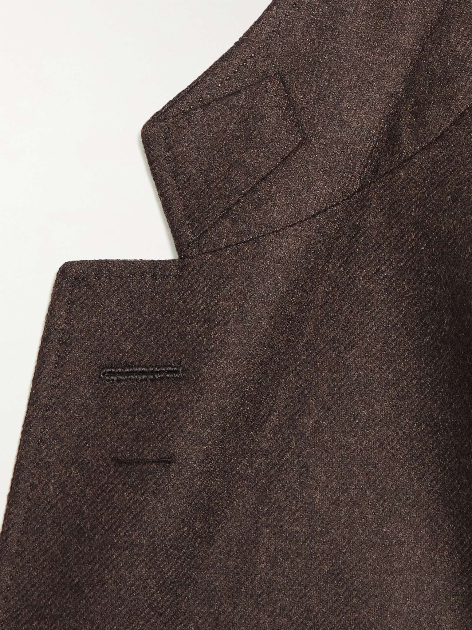 O'Connor Slim-Fit Brushed Wool and Cashmere-Blend Twill Blazer - 5