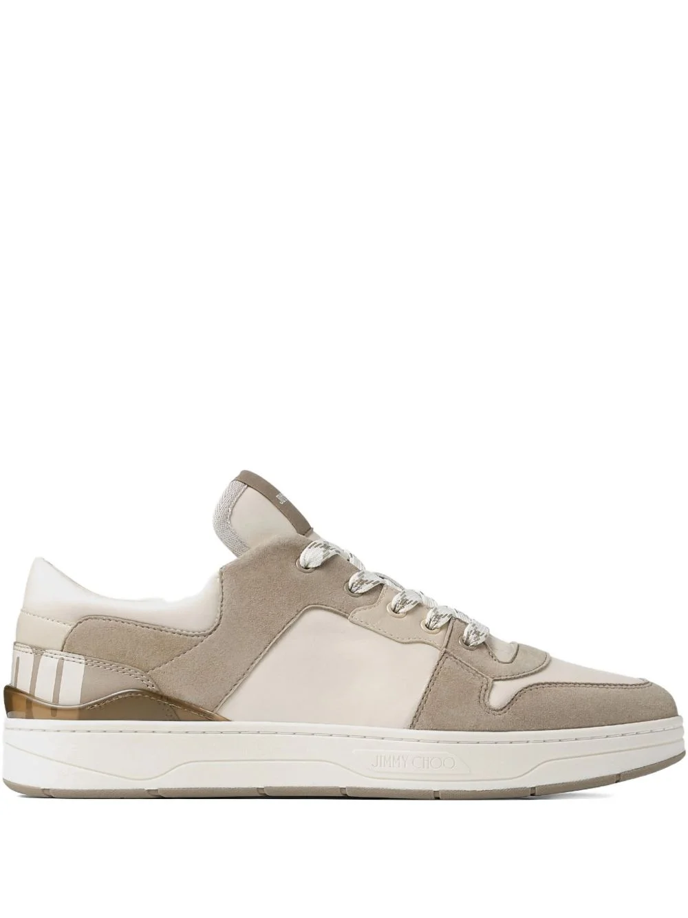 Florent suede-panelled sneakers - 1