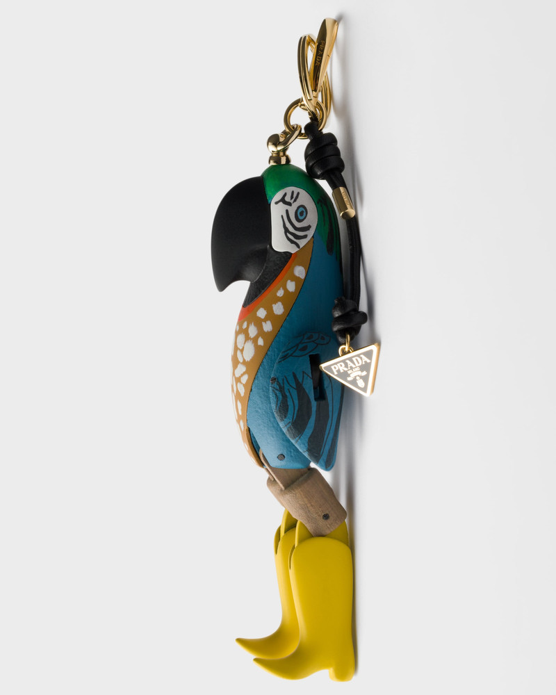 Prada Animal key ring charm with metal ring outlook