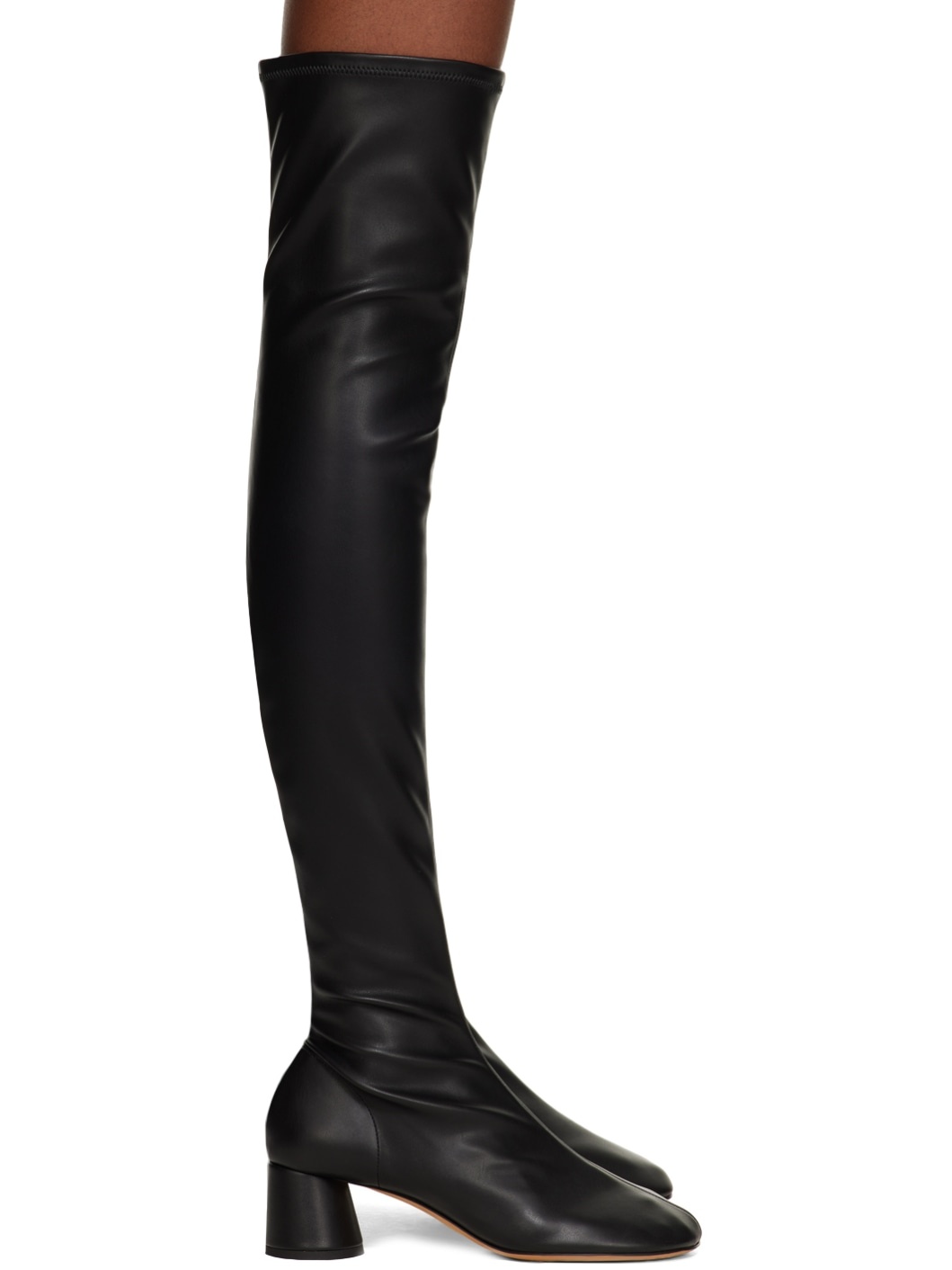 Black Glove Over-The-Knee Boots - 1