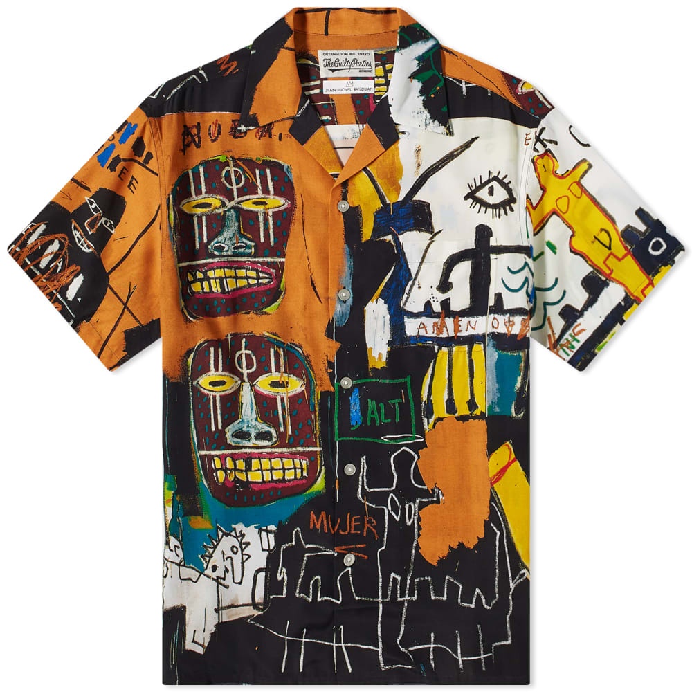 Wacko Maria Jean-Michel Basquiat Type 4 Hawaiian Shirt - 1