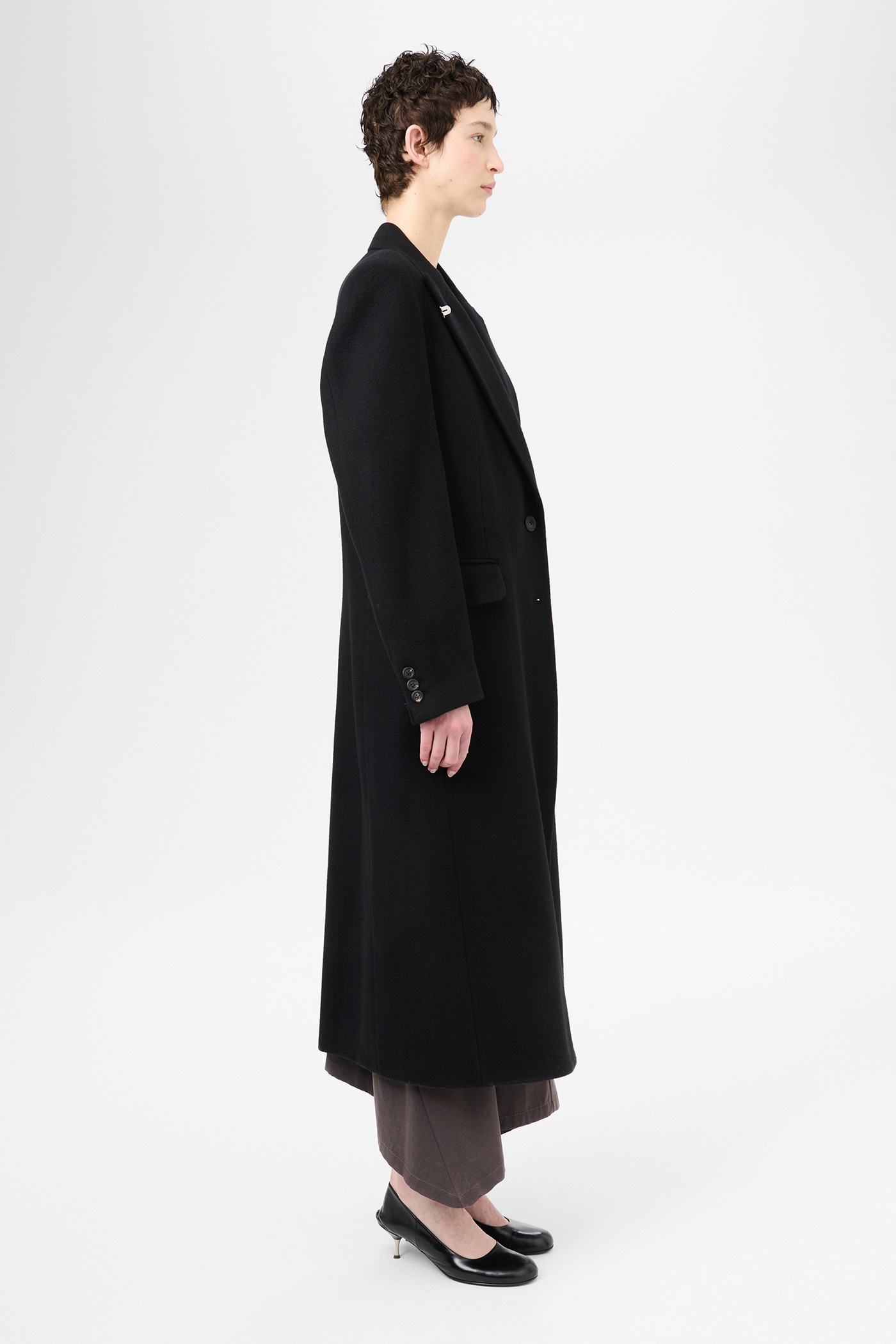 Manta Coat Black Slyly Herringbone - 4