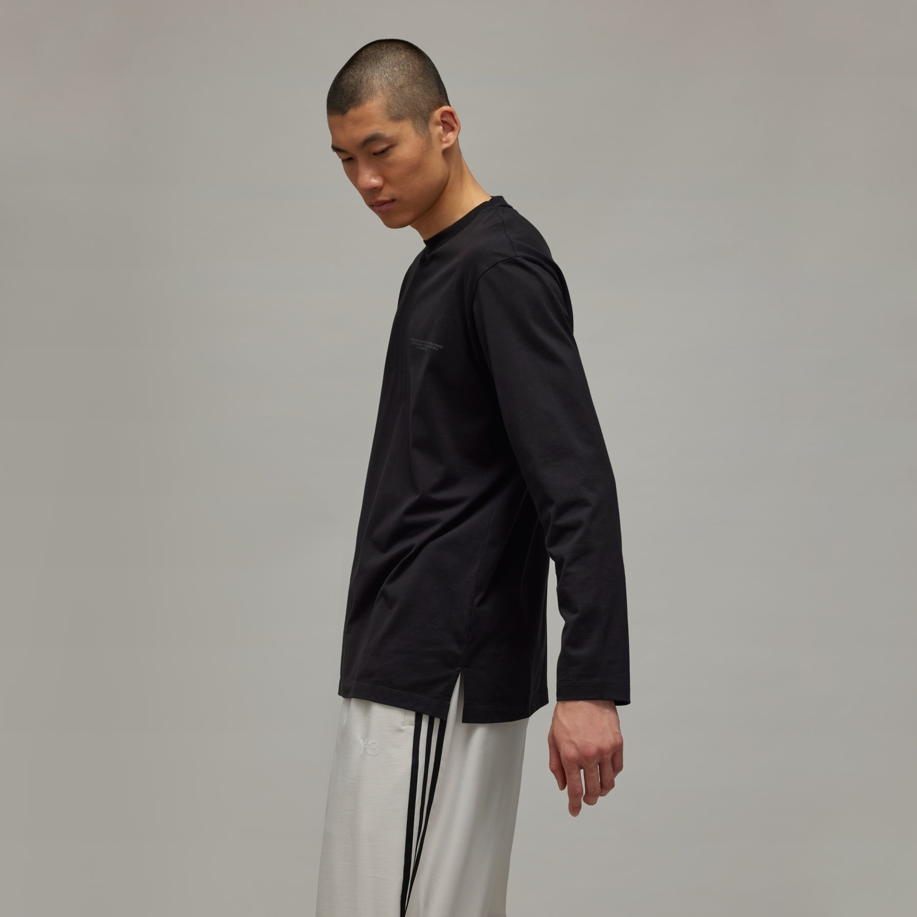 Y-3 Logo Long Sleeve Tee - 4
