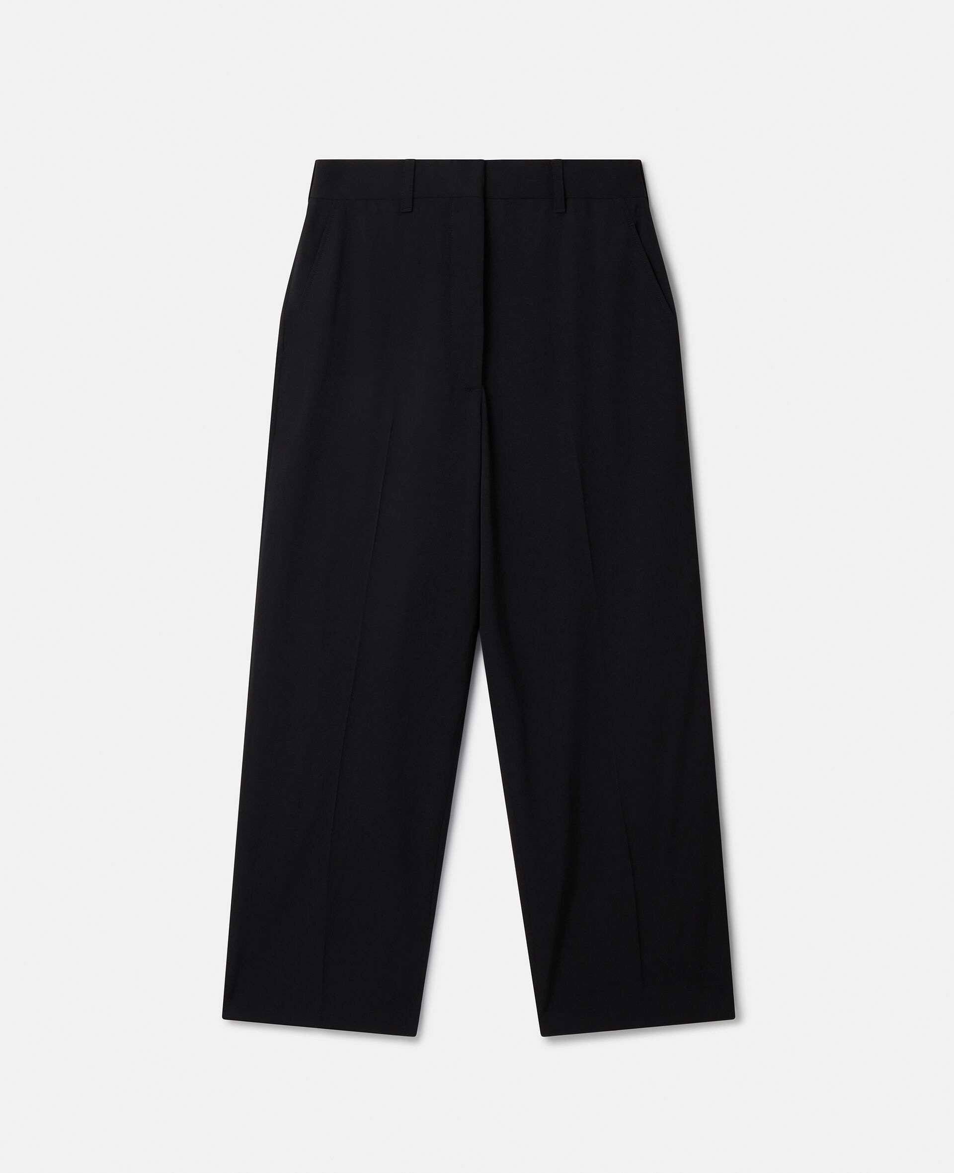Wool Cropped Tailored Trousers - 1