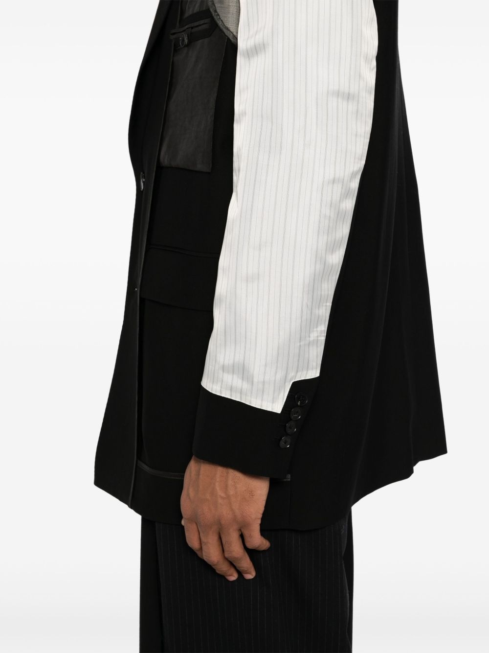 patchwork blazer - 5