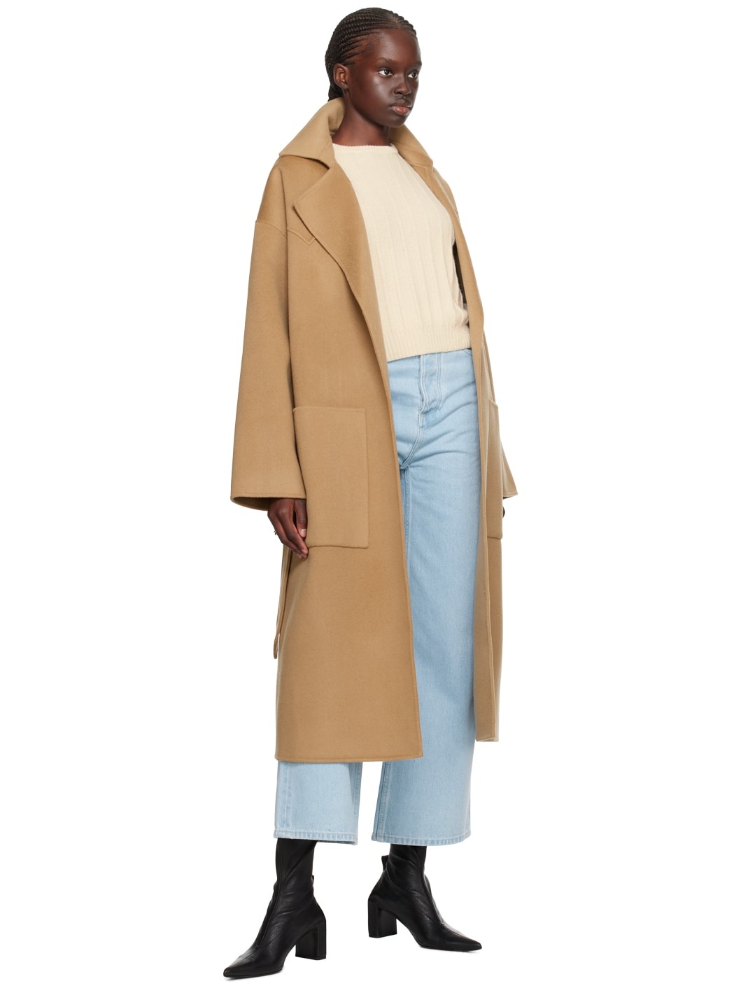 Nanushka ALAMO Robe coat Camel REVERSIBLE