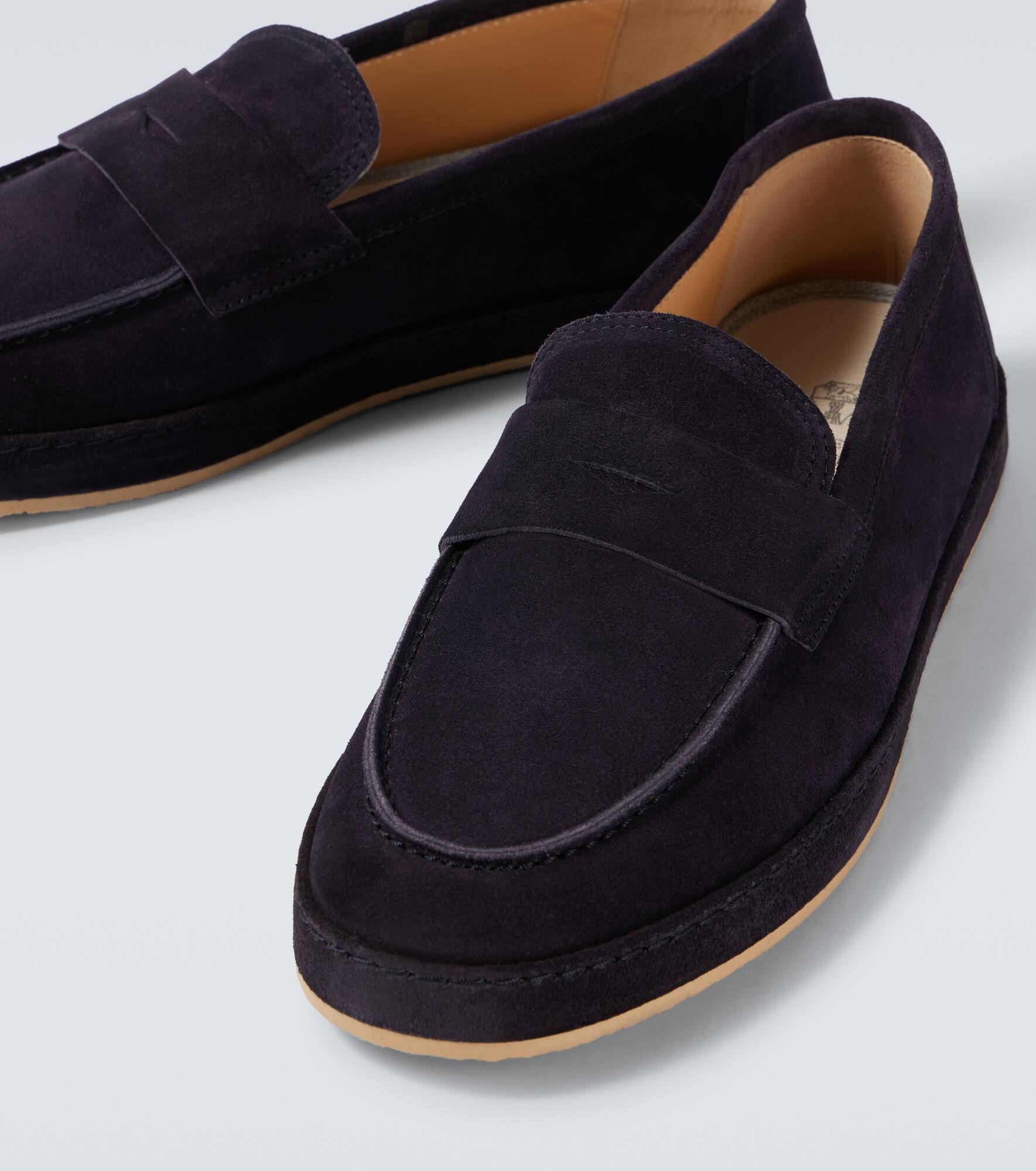 Suede penny loafers - 3
