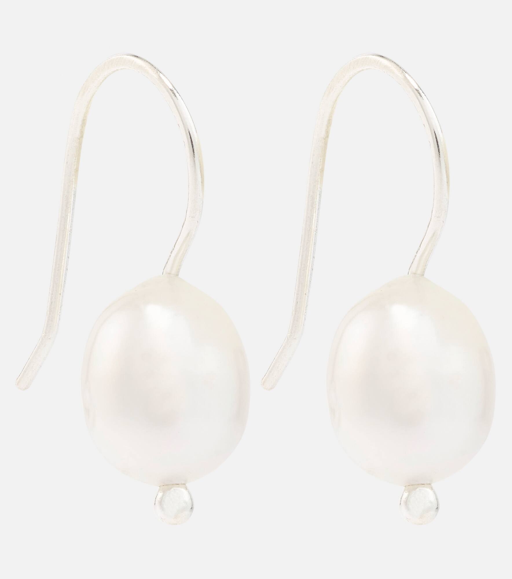 South Sea Mermaid sterling silver earrings with pearls - 1