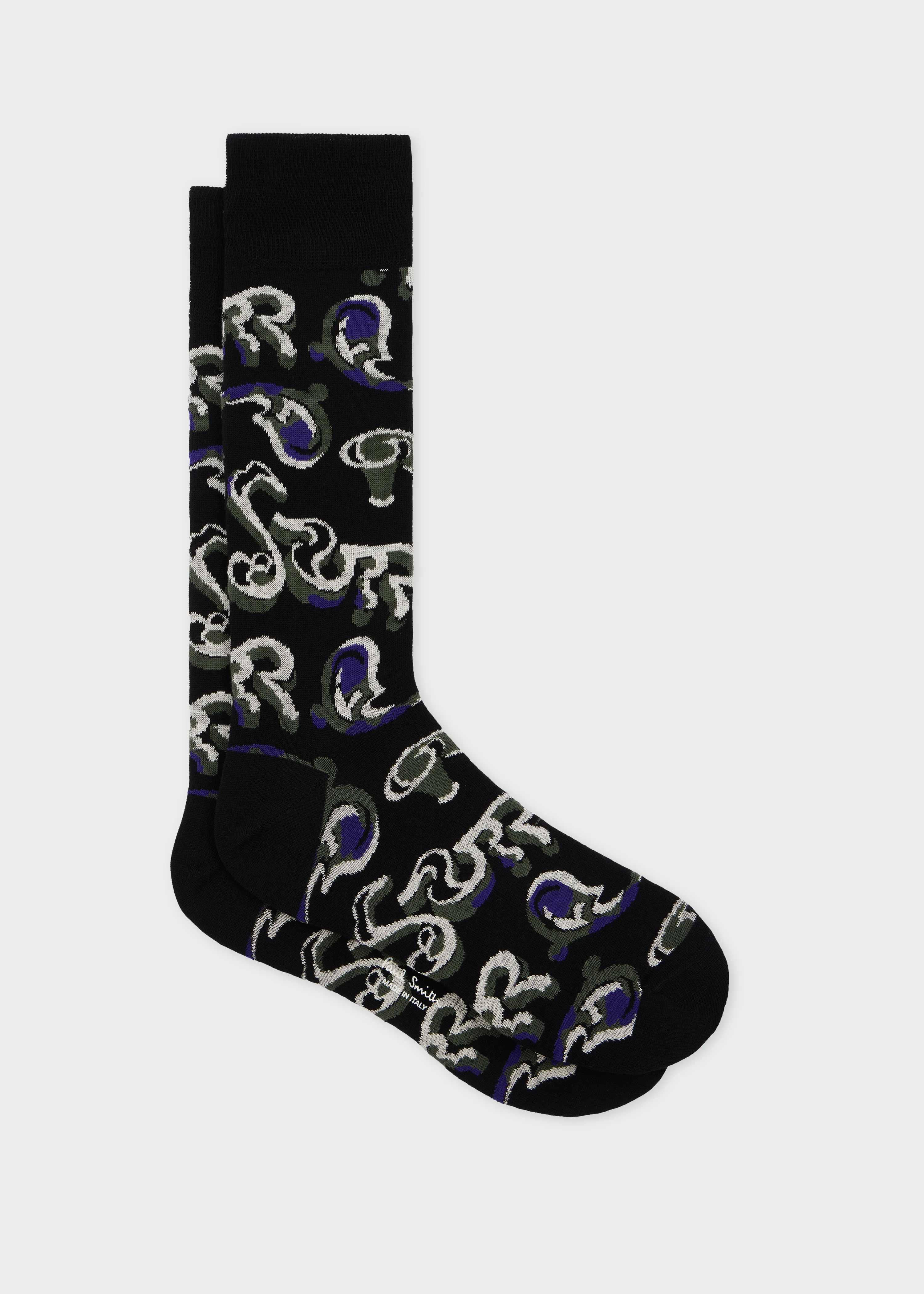 Black Waltzer Socks - 1