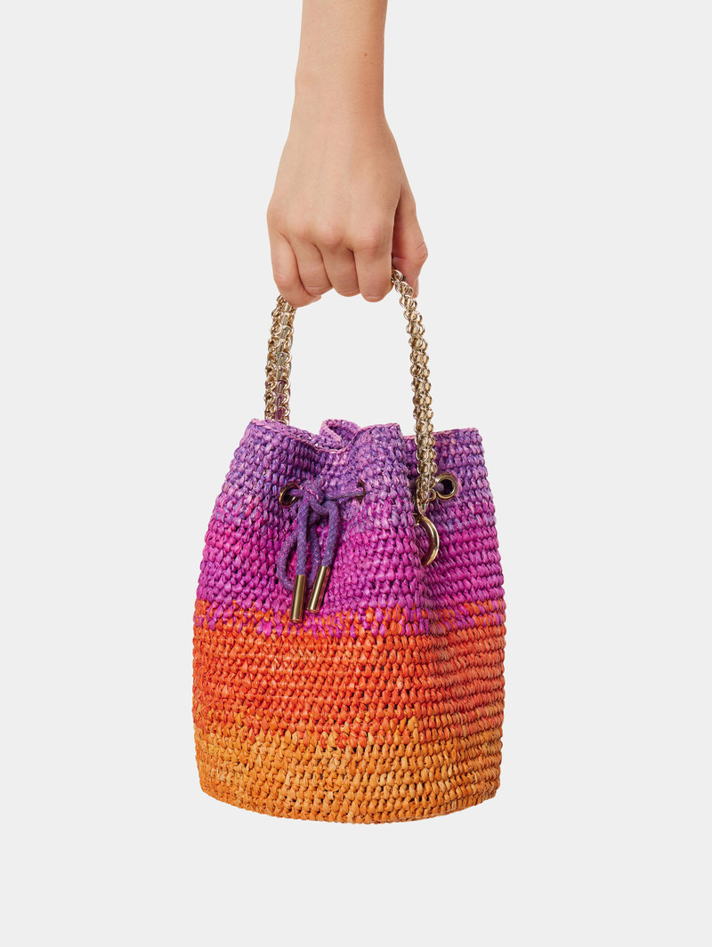 MULTICOLOR RAFFIA BASKET 5