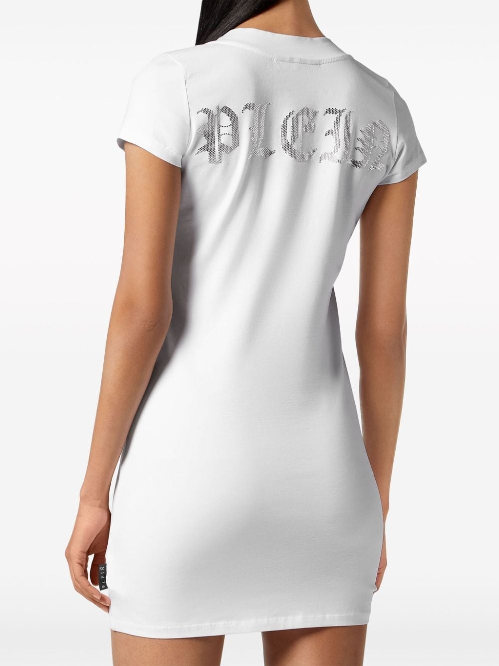rhinestone-embellished T-shirt dress - 3