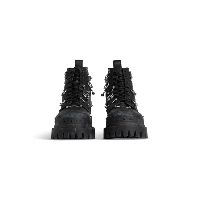 Men's Strike 20mm Boot With Piercings in Black 3