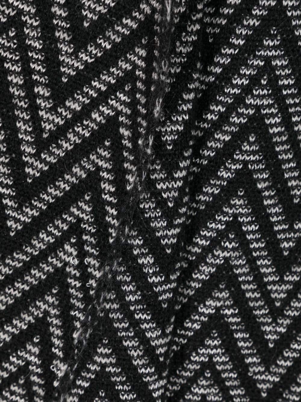 zig-zag intarsia-knit scarf - 3