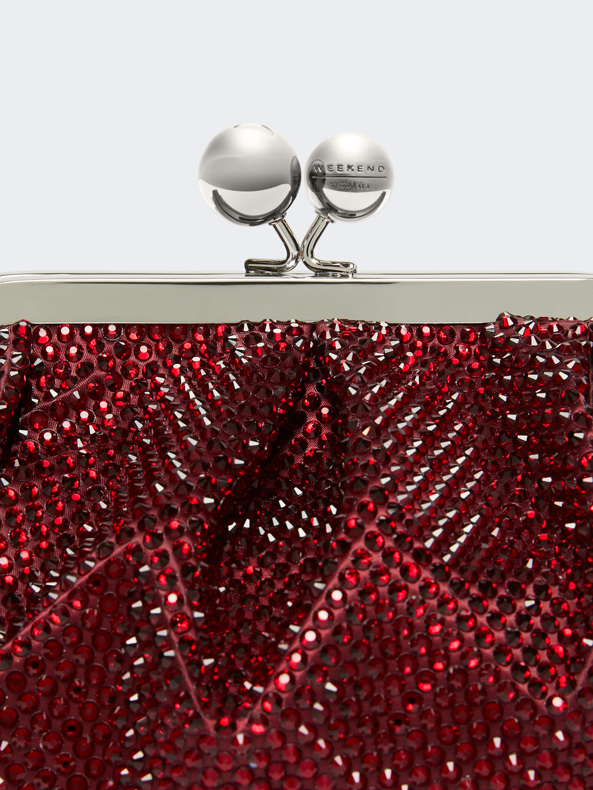 EMY Small Pasticcino Bag in satin with rhinestones - 5