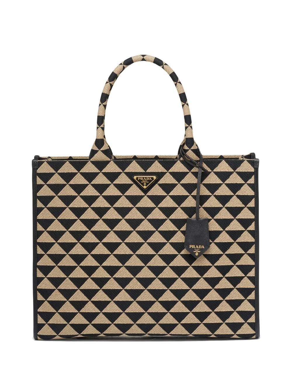 large Symbole jacquard tote bag - 1