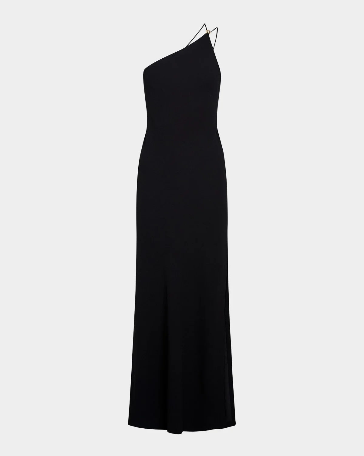 One-Shoulder Jewel Sphere Gown - 1