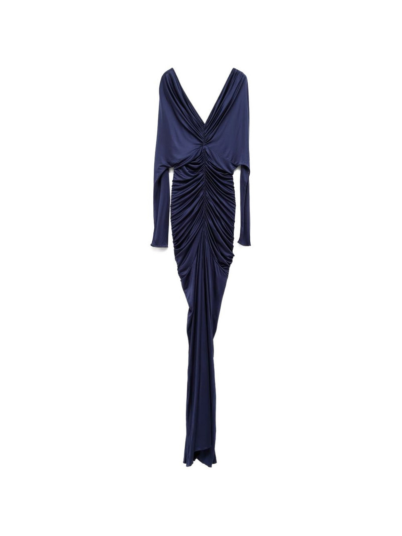 V-neck ruched gown 1