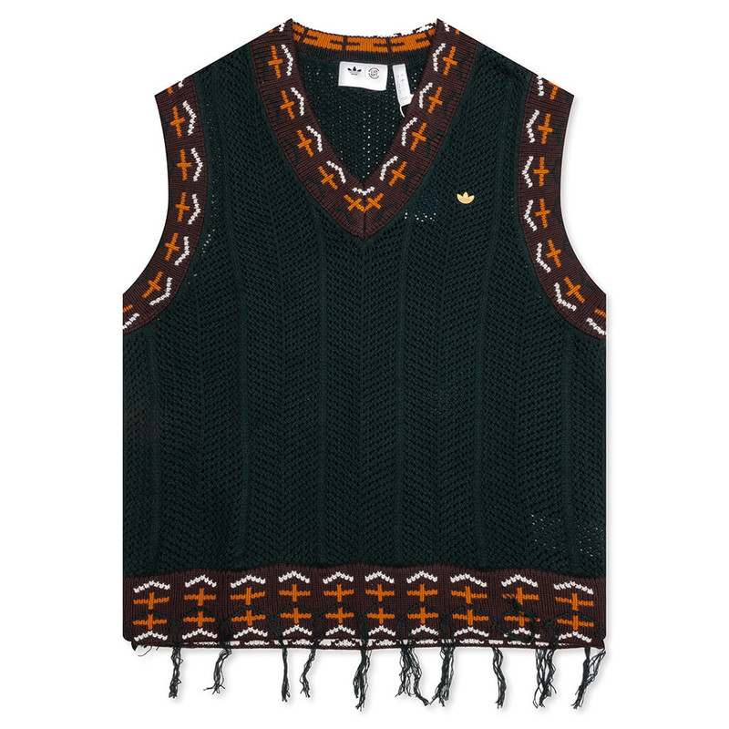 ADIDAS ORIGINALS X CLOT KNIT VEST BY EDISON CHEN - GREEN NIGHT 1