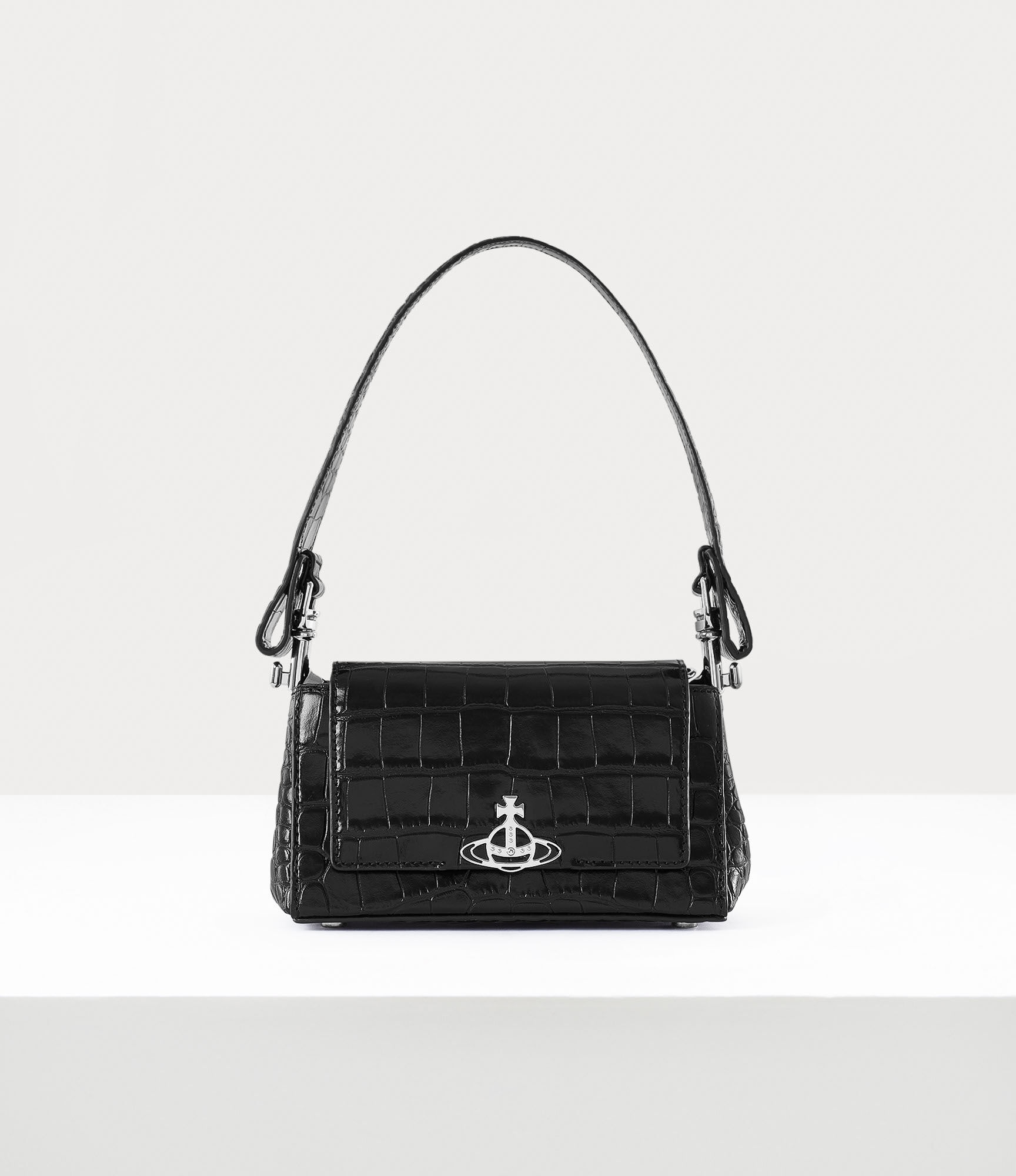 Vivienne Westwood mini Orb shoulder bag - Black