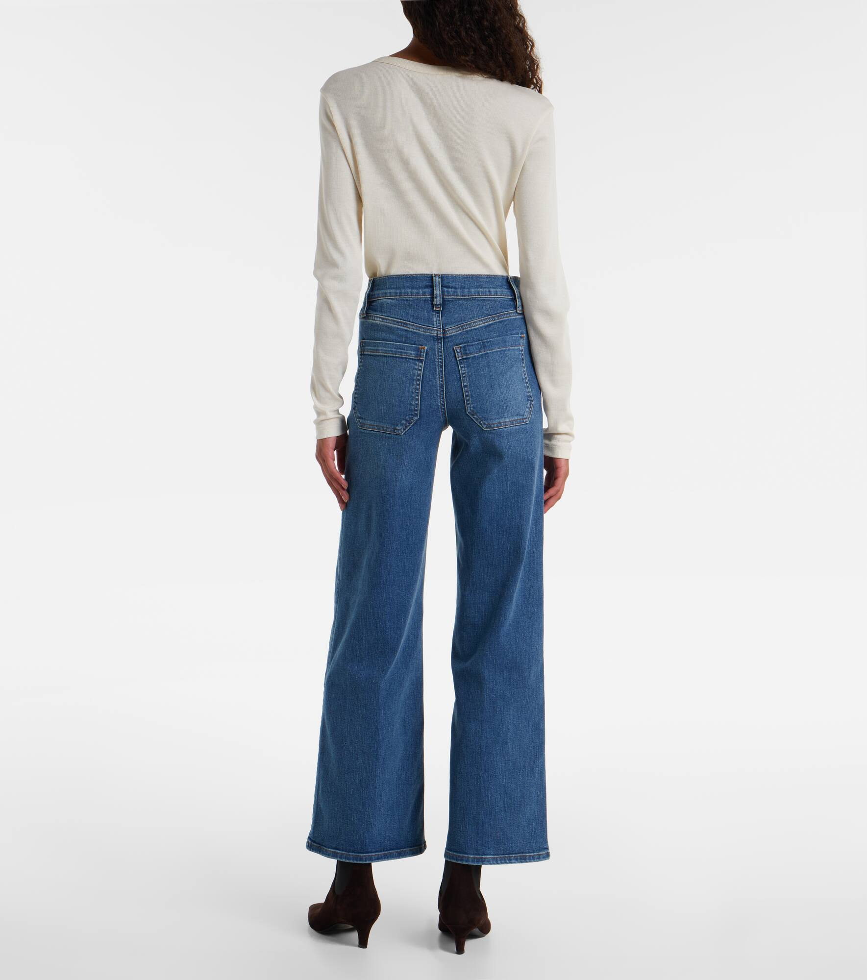 Le Slim Palazzo wide-leg jeans - 3