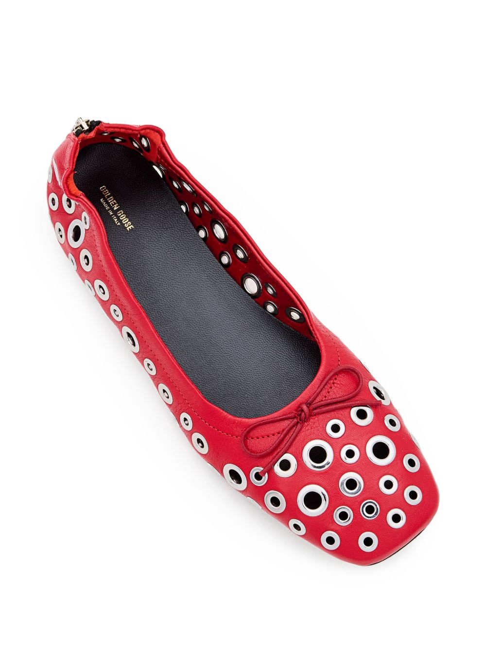 eyelet-vents ballet flats - 4
