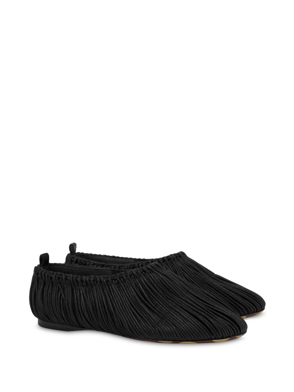 cotton-blend ballerina shoes - 2