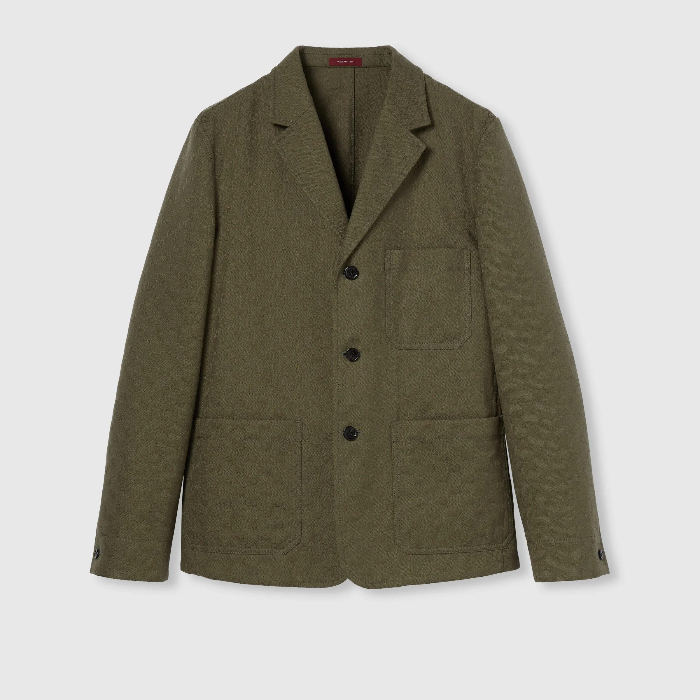 Cotton blend GG canvas jacket - 1