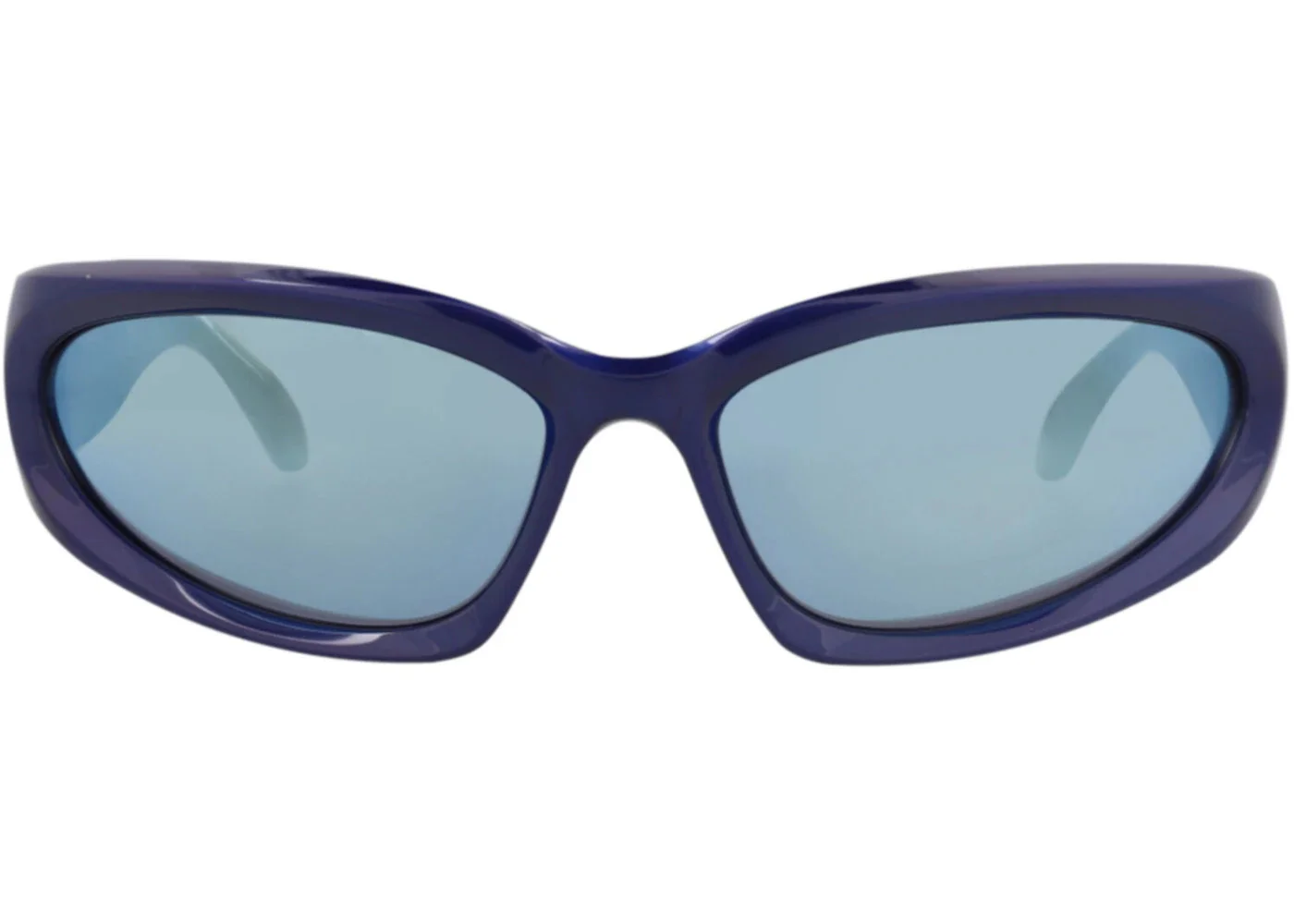 Balenciaga Shield-Frame Bio Injection Sunglasses Blue Blue Blue (BB0157S-30011238-009) - 1