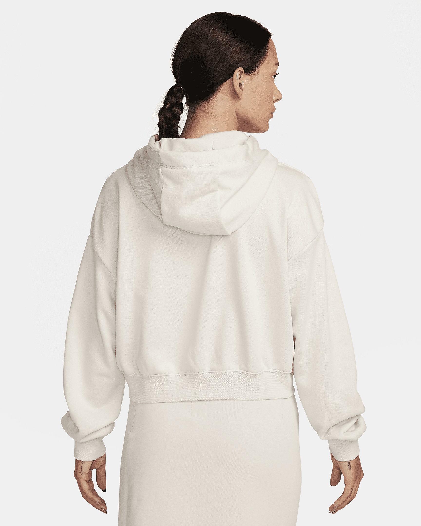 Women's Nike Sportswear Club Fleece Oversized Cropped Hoodie - 2