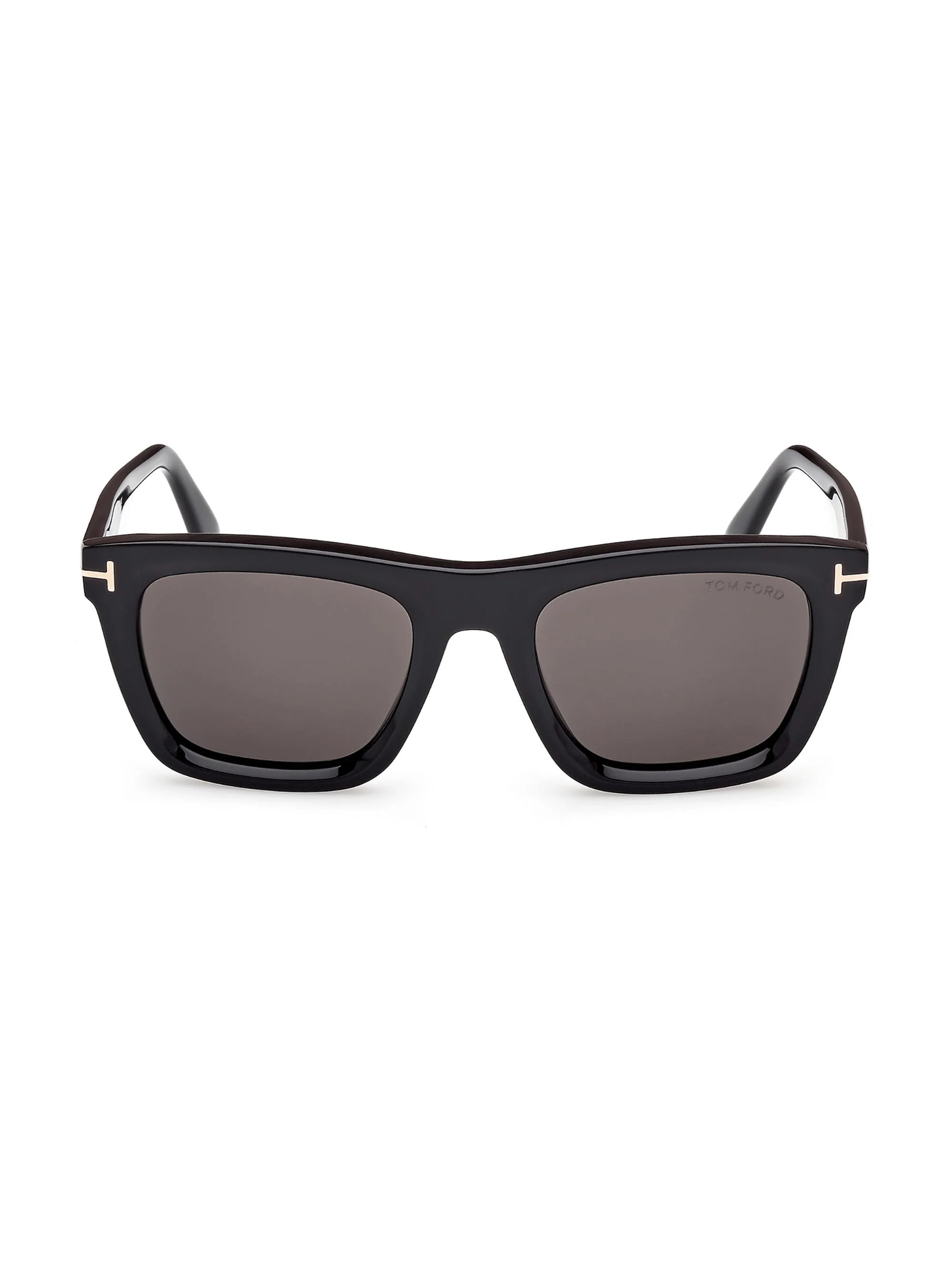 Men's Lelio 52MM Rectangle Sunglasses - Black - 1