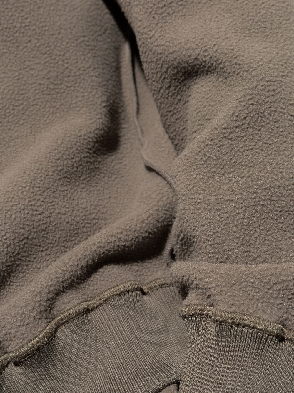 numbers-embroidered fleece hoodie - 5