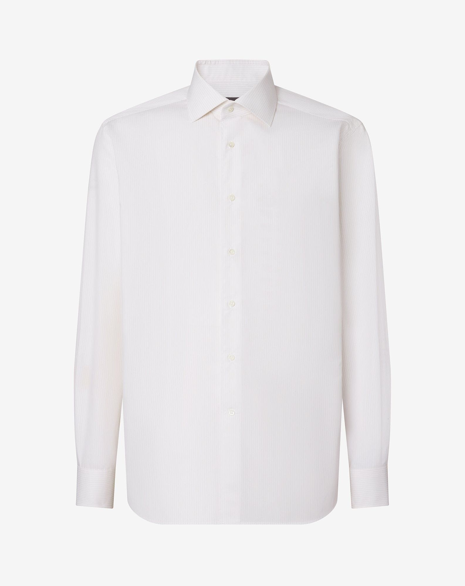 White shirt with beige stripes - 2