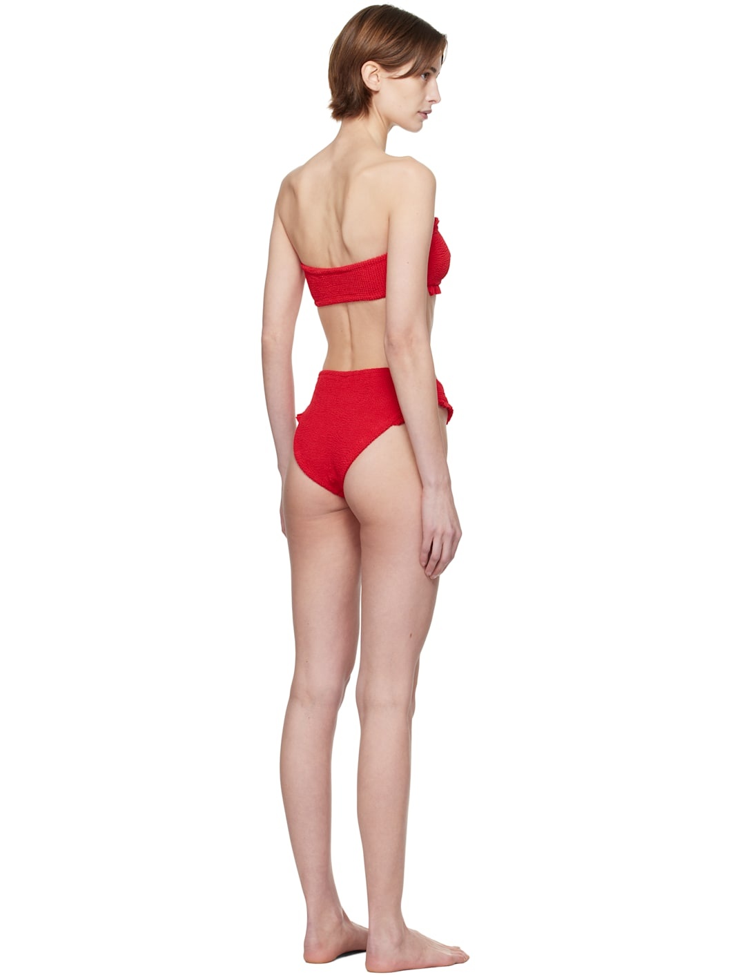 Red Tracey Frill Bikini - 3