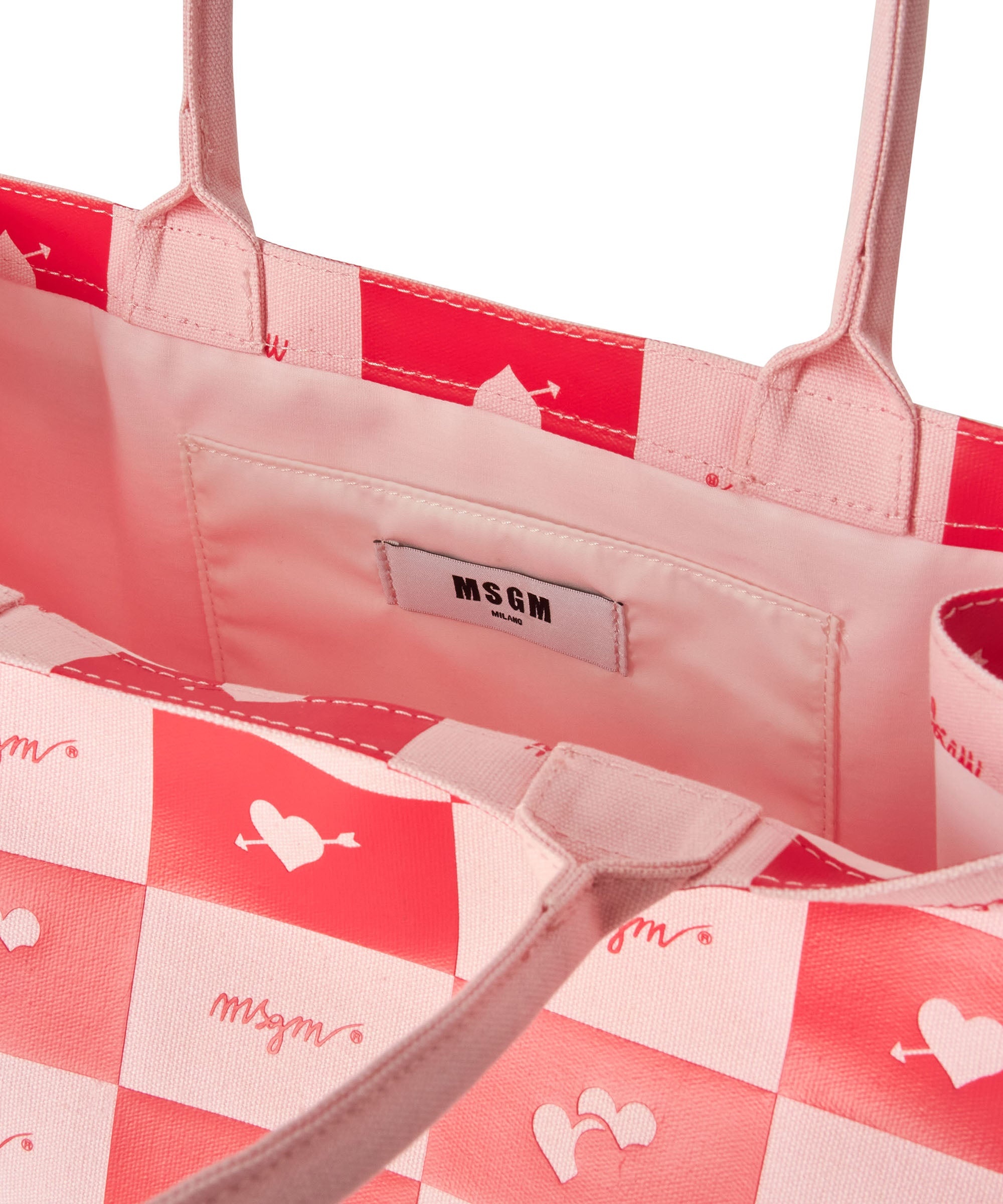 Blended cotton MSGM Canvas Tote Bag 4