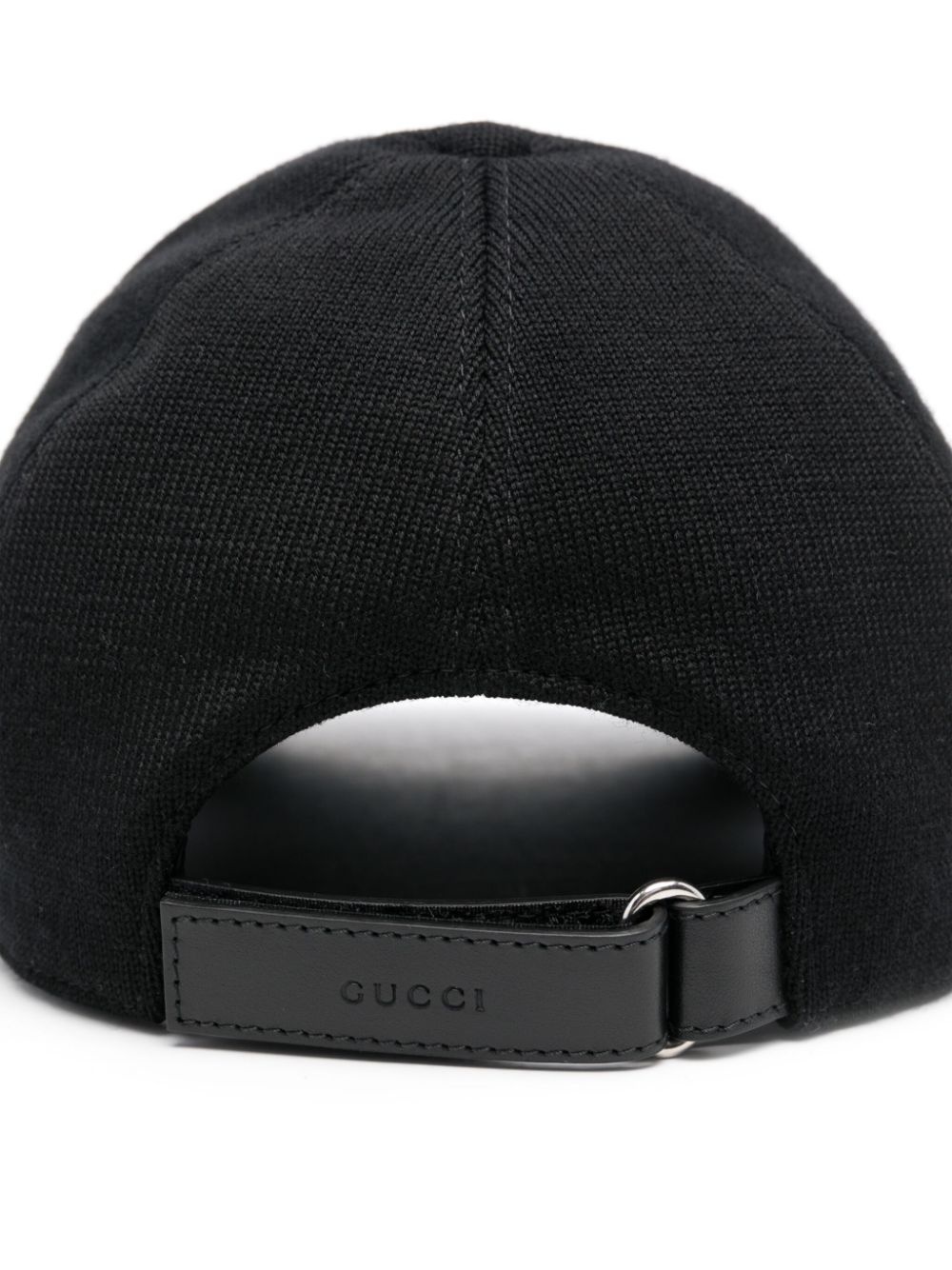 embroidered wool baseball cap - 2