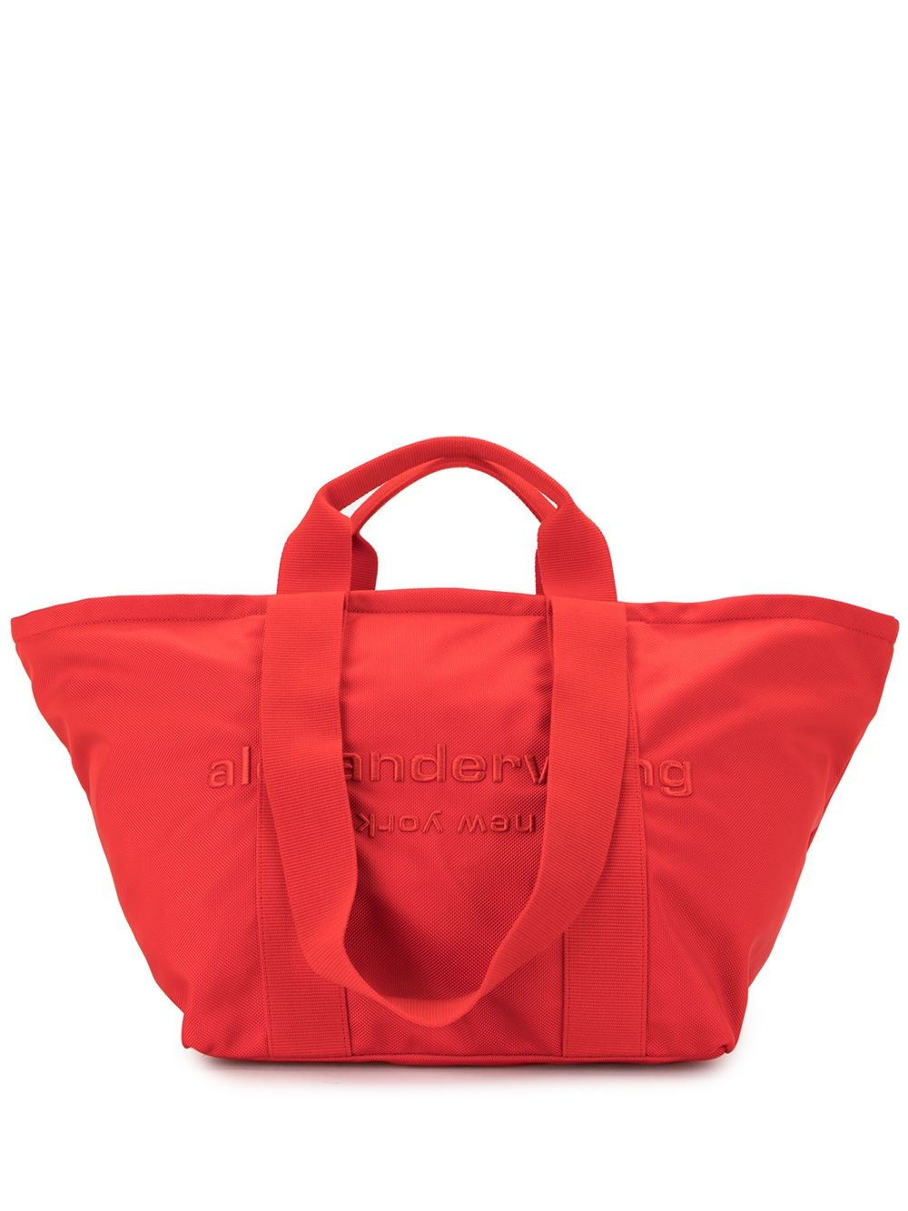 logo embroidered tote - 1